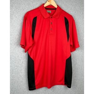 Ben Hogan Performance Polo Shirt Red Black Mens Large 42/44 Golf Shirt